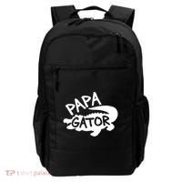 Papa Gator Dad Fathers Day Alligator Daddy Crocodile Cool Gift Backpack thumb 0