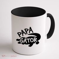 Papa Gator Dad Fathers Day Alligator Daddy Crocodile Cool Gift Coffee Mug thumb 1