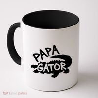 Papa Gator Dad Fathers Day Alligator Daddy Crocodile Cool Gift Coffee Mug thumb 0