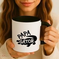 Papa Gator Dad Fathers Day Alligator Daddy Crocodile Cool Gift Coffee Mug thumb 3