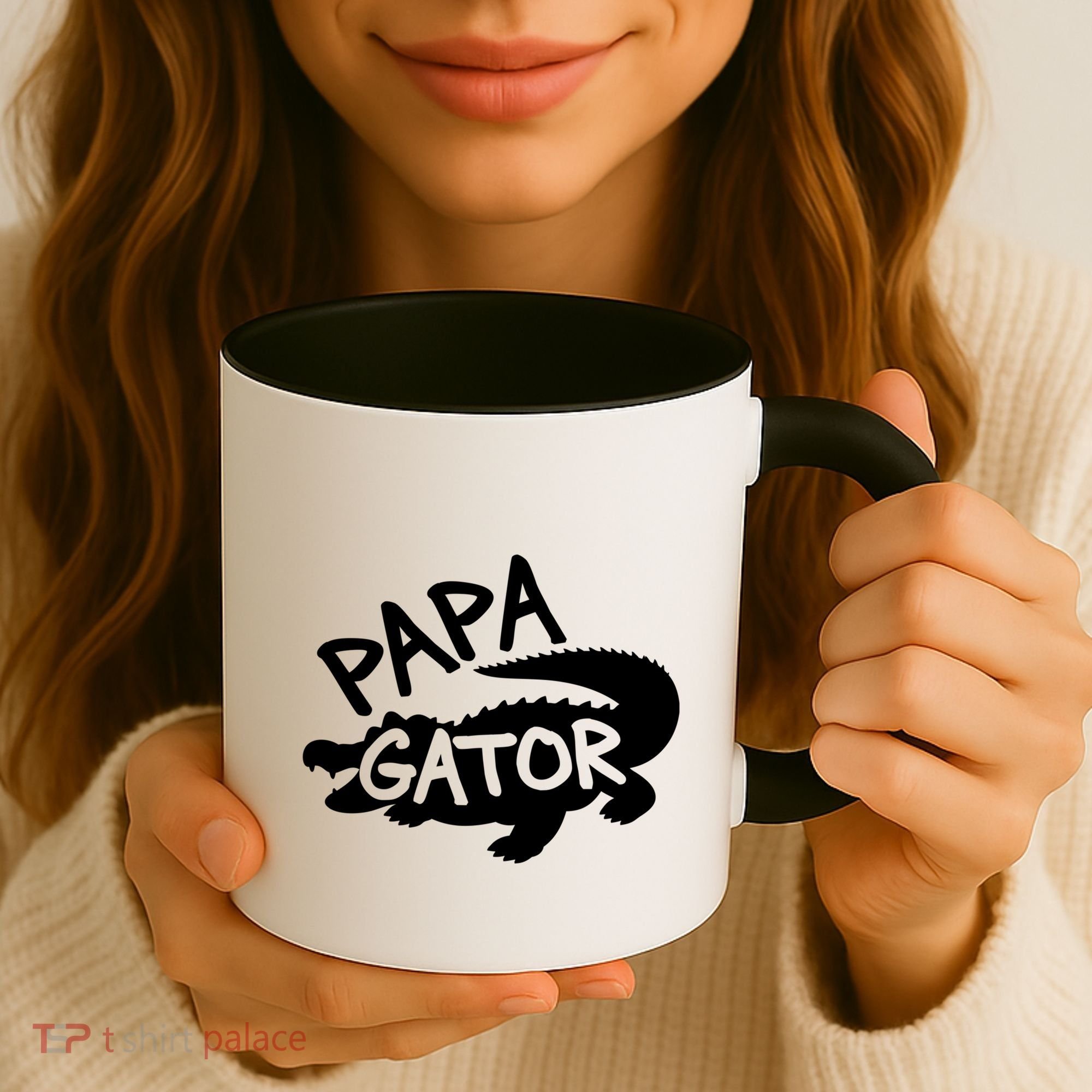 Papa Gator Dad Fathers Day Alligator Daddy Crocodile Cool Gift Coffee Mug