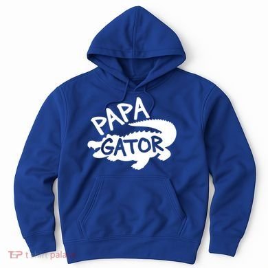 Papa Gator Dad Fathers Day Alligator Daddy Crocodile Cool Gift Hoodie