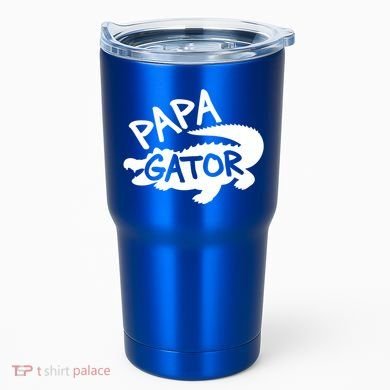 Papa Gator Dad Fathers Day Alligator Daddy Crocodile Cool Gift Tumbler