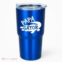 Papa Gator Dad Fathers Day Alligator Daddy Crocodile Cool Gift Tumbler thumb 0