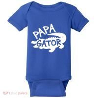 Papa Gator Dad Fathers Day Alligator Daddy Crocodile Cool Gift Baby Bodysuit thumb 0