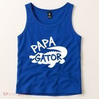 Papa Gator Dad Fathers Day Alligator Daddy Crocodile Cool Gift Tank Top thumb 2