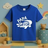 Papa Gator Dad Fathers Day Alligator Daddy Crocodile Cool Gift Toddler T-Shirt thumb 3