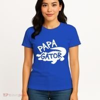 Papa Gator Dad Fathers Day Alligator Daddy Crocodile Cool Gift Women's T-Shirt thumb 4