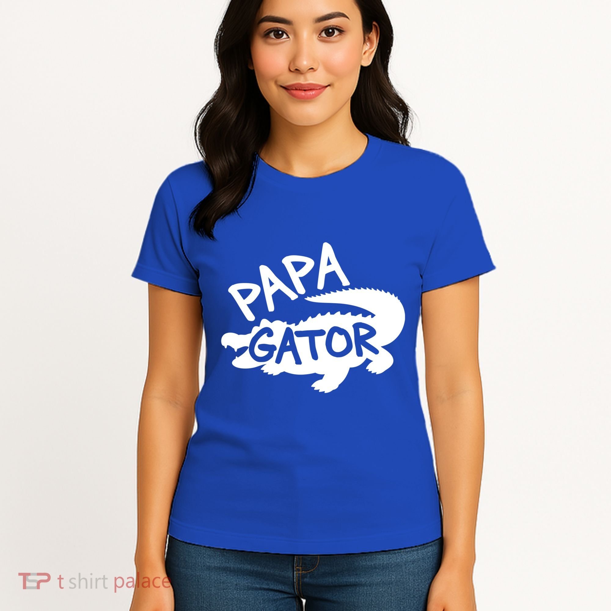 Papa Gator Dad Fathers Day Alligator Daddy Crocodile Cool Gift Women's T-Shirt