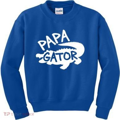 Papa Gator Dad Fathers Day Alligator Daddy Crocodile Cool Gift Kids Sweatshirt