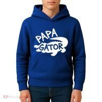 Papa Gator Dad Fathers Day Alligator Daddy Crocodile Cool Gift Kids Hoodie thumb 4