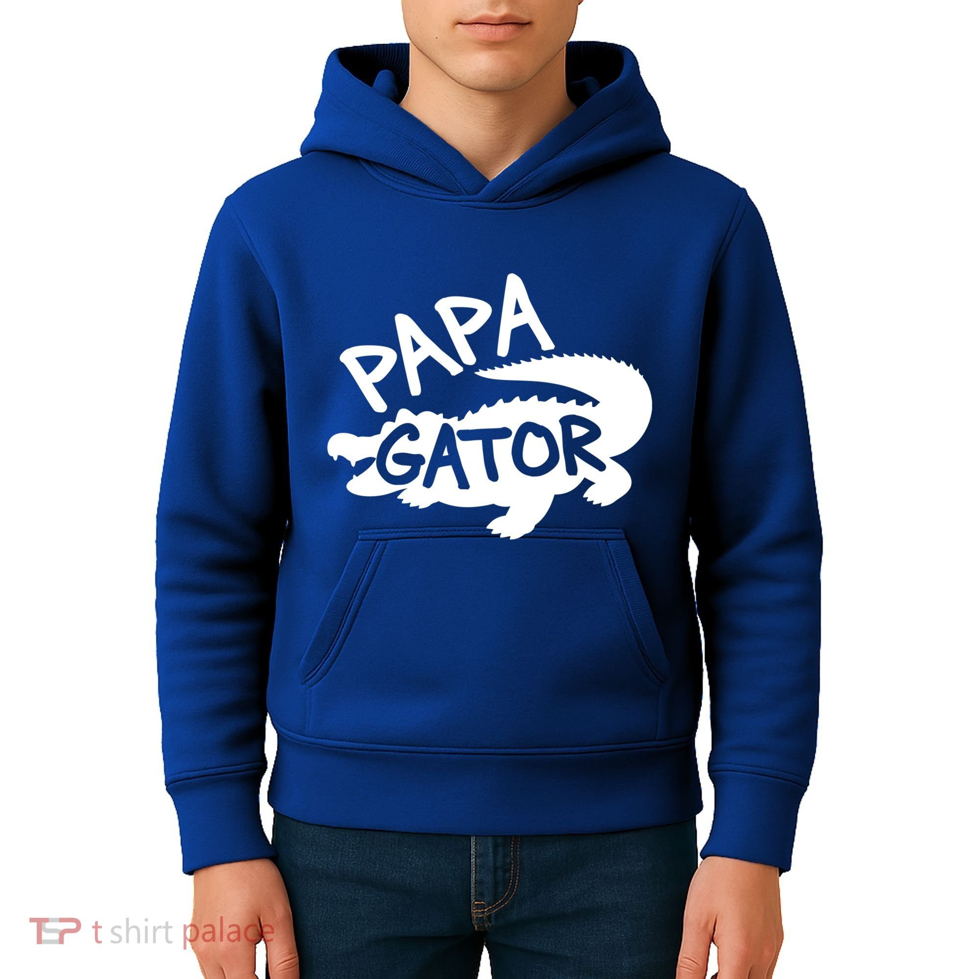 Papa Gator Dad Fathers Day Alligator Daddy Crocodile Cool Gift Kids Hoodie