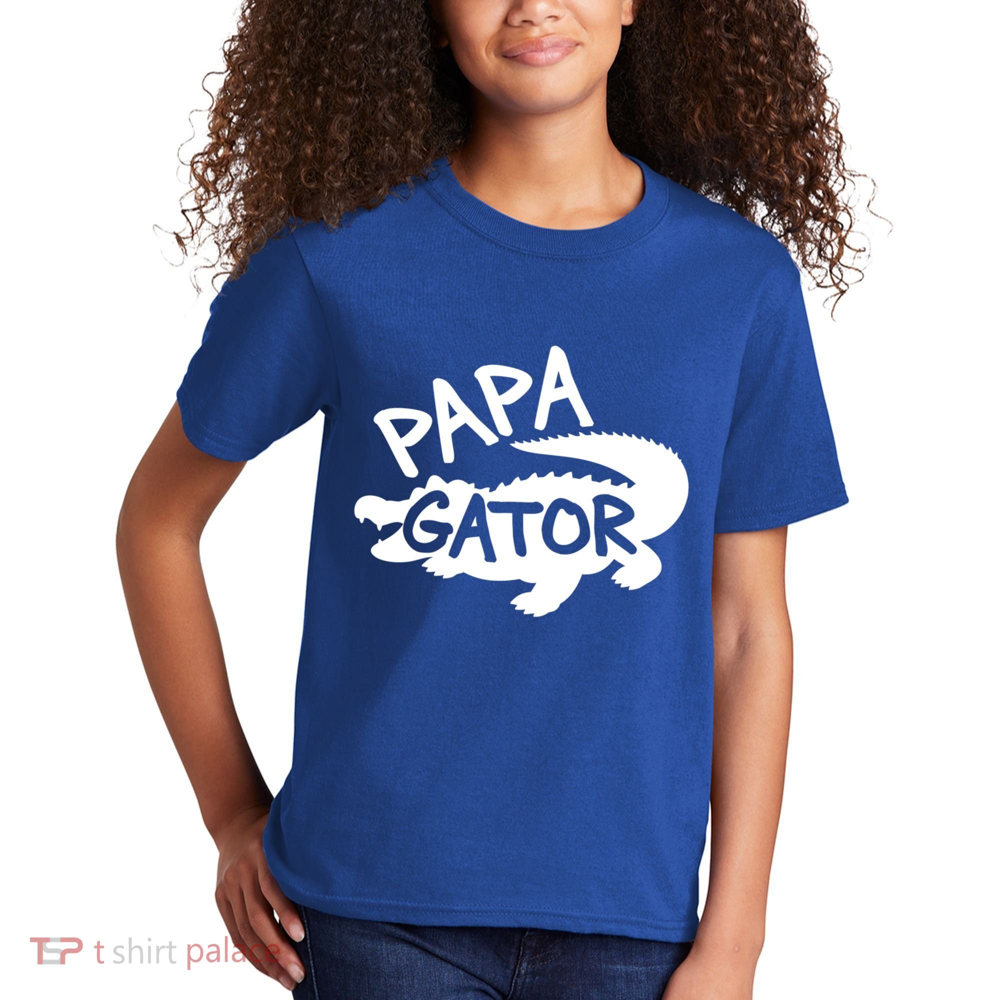 Papa Gator Dad Fathers Day Alligator Daddy Crocodile Cool Gift Kids T-Shirt