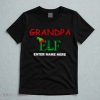 Personalize Grandpa Elf Custom Family Matching Christmas T-Shirt thumb 5