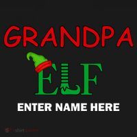 Personalize Grandpa Elf Custom Family Matching Christmas Coaster thumb 2