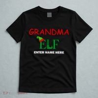 Personalize Grandma Elf Custom Family Matching Christmas T-Shirt thumb 5