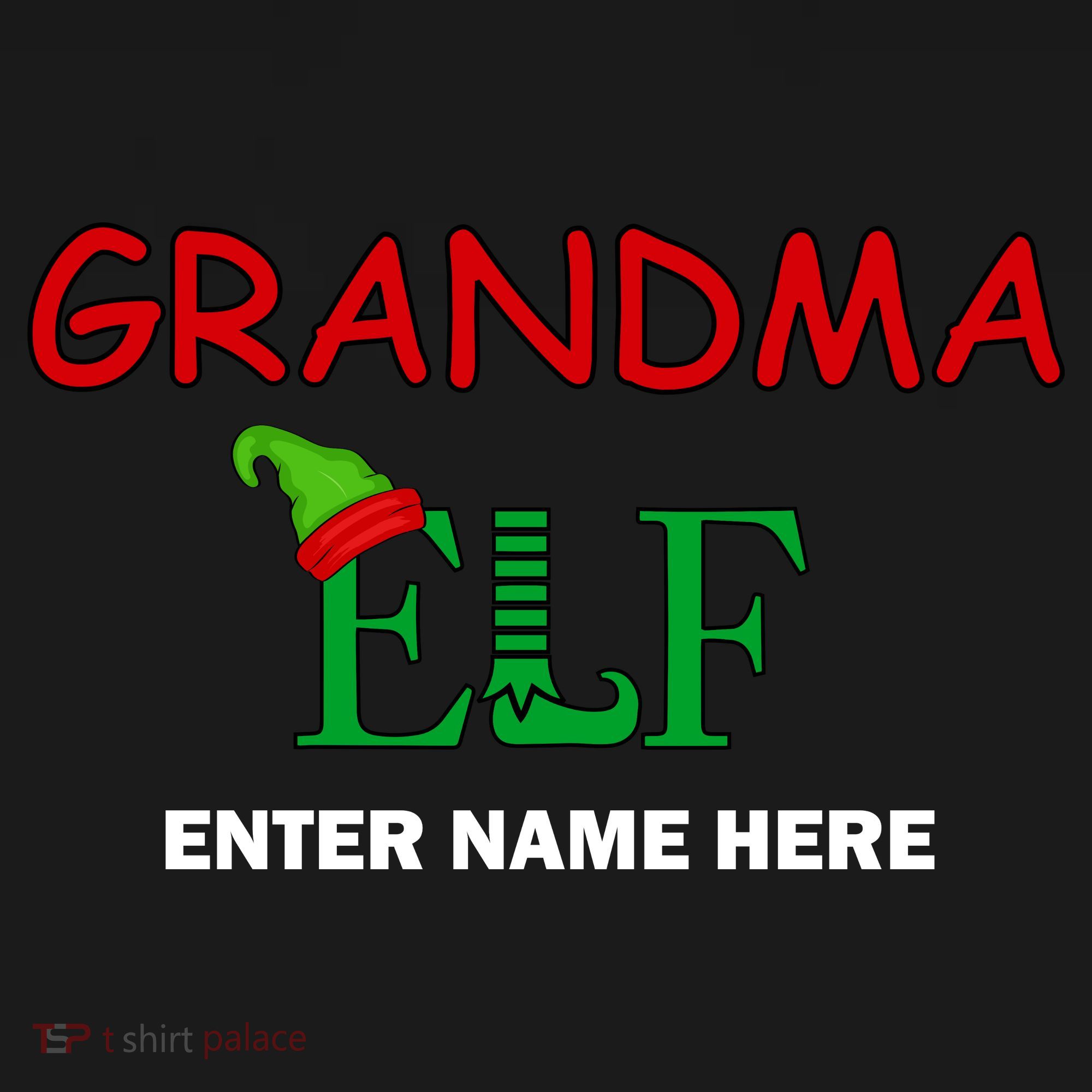 Personalize Grandma Elf Custom Family Matching Christmas Women's Hoodie