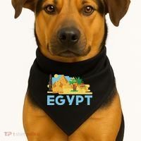 Pharaoh Gifts Egyptian Culture Pyramid Egypt USA-Made Doggie Bandana thumb 1