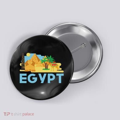 Pharaoh Gifts Egyptian Culture Pyramid Egypt Button