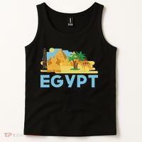 Pharaoh Gifts Egyptian Culture Pyramid Egypt Tank Top thumb 2