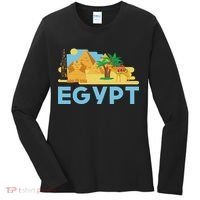 Pharaoh Gifts Egyptian Culture Pyramid Egypt Women's Long Sleeve Shirt thumb 0