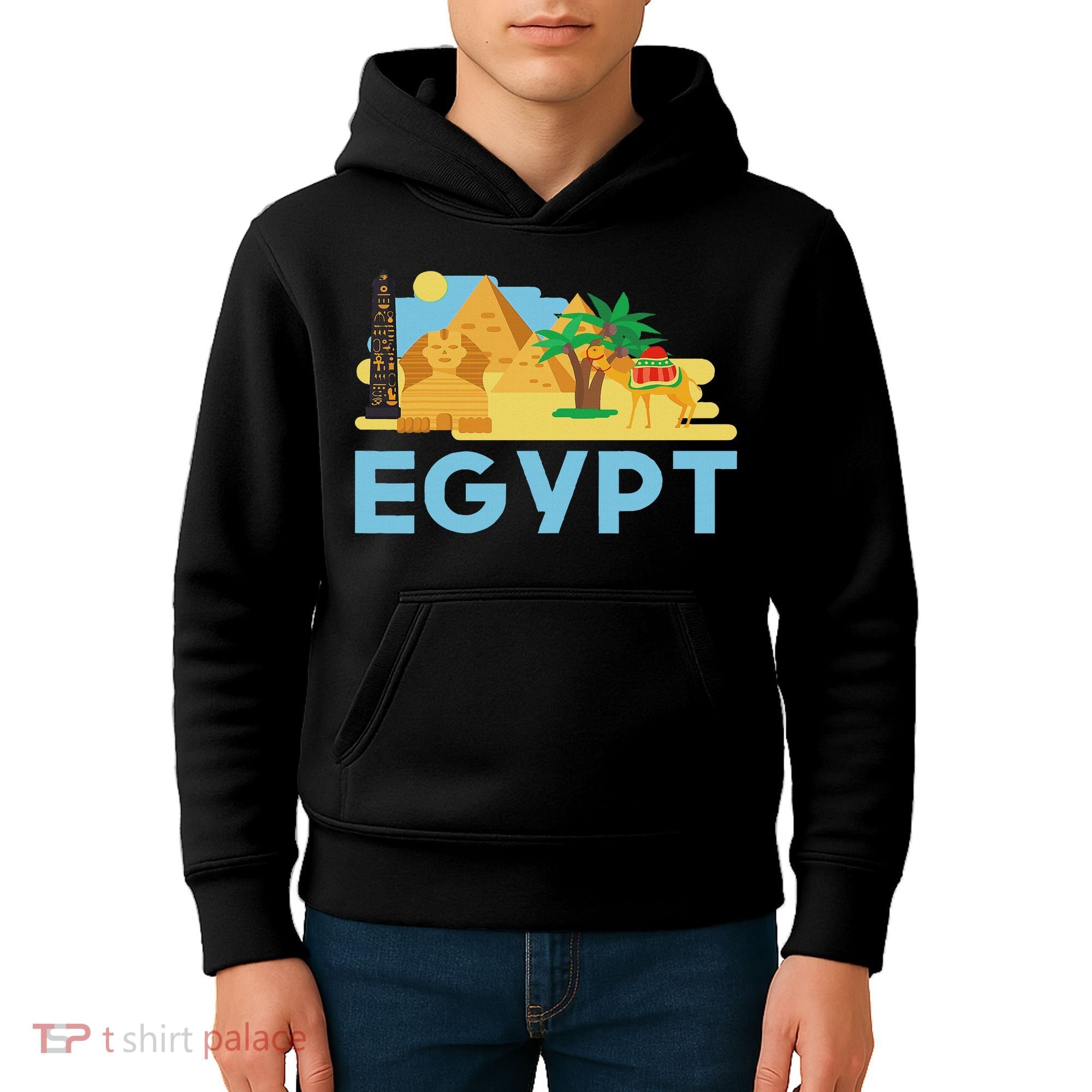 Pharaoh Gifts Egyptian Culture Pyramid Egypt Kids Hoodie