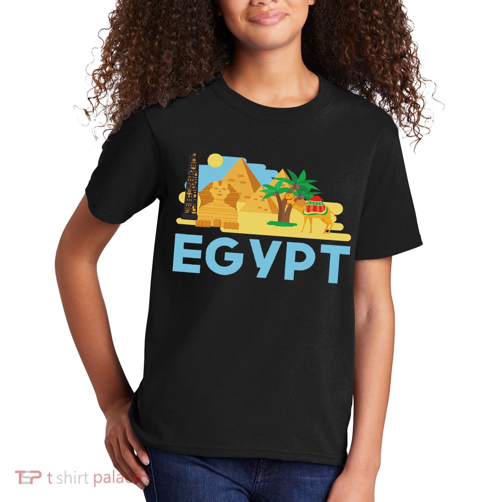 Pharaoh Gifts Egyptian Culture Pyramid Egypt Kids T-Shirt