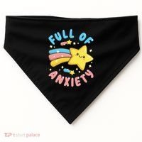 Pastel Goth Full Of Anxiety USA-Made Doggie Bandana thumb 0