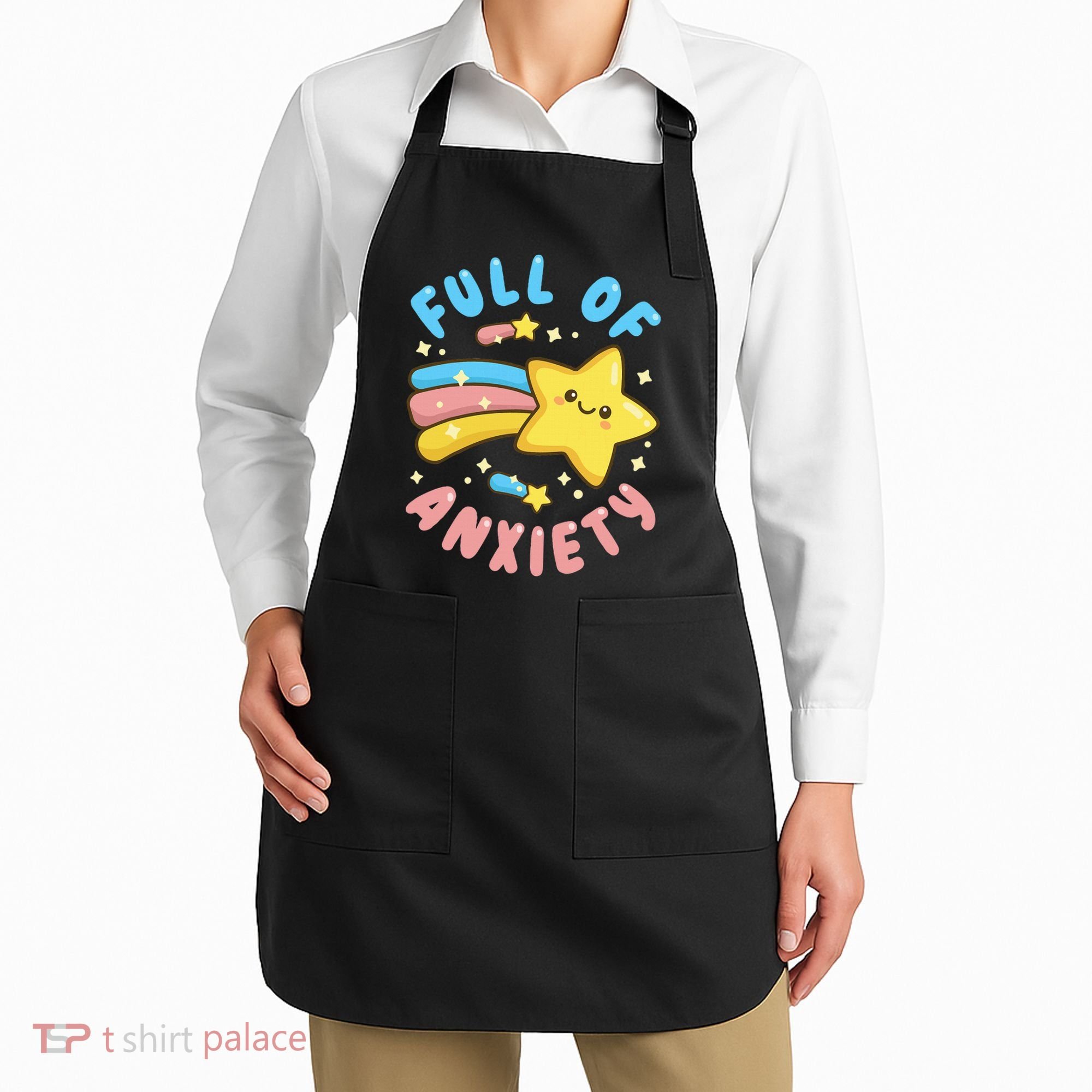 Pastel Goth Full Of Anxiety Apron