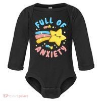 Pastel Goth Full Of Anxiety Baby Long Sleeve Bodysuit thumb 0