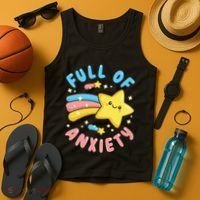 Pastel Goth Full Of Anxiety Tank Top thumb 4