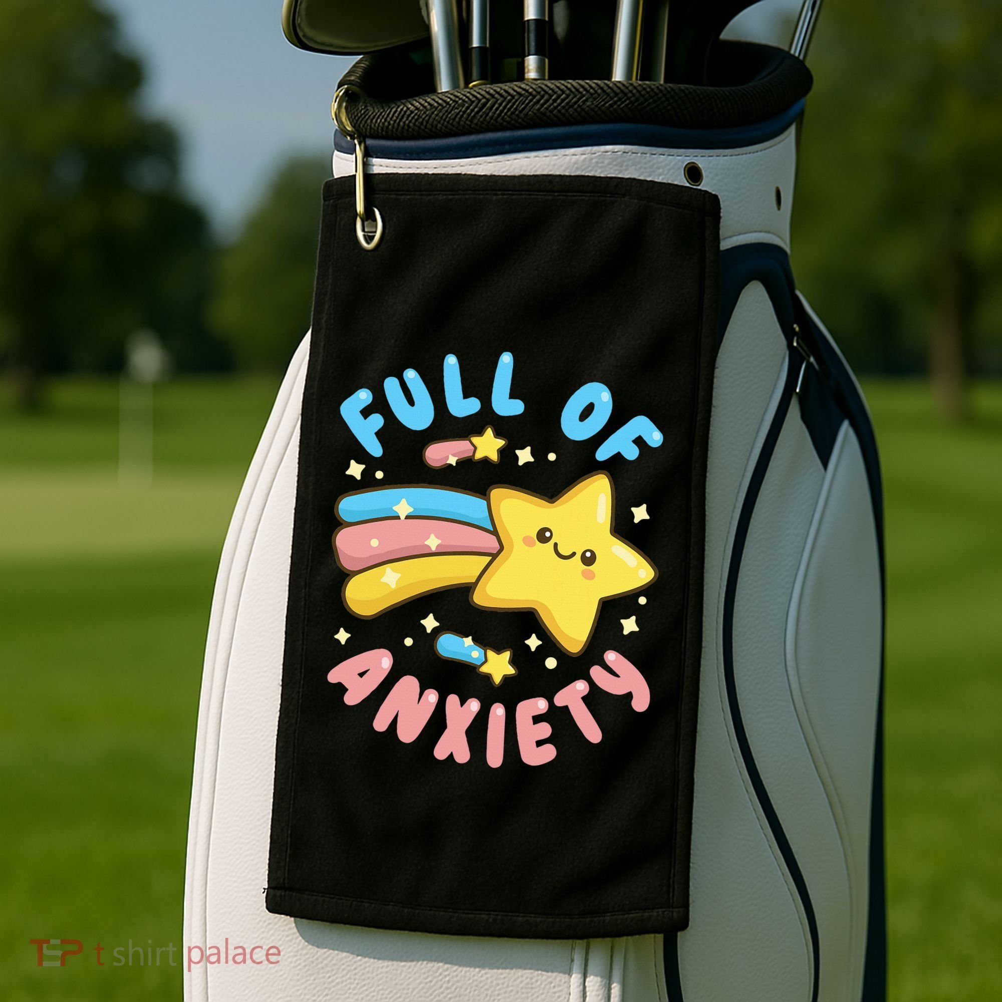 Pastel Goth Full Of Anxiety Golf Towel