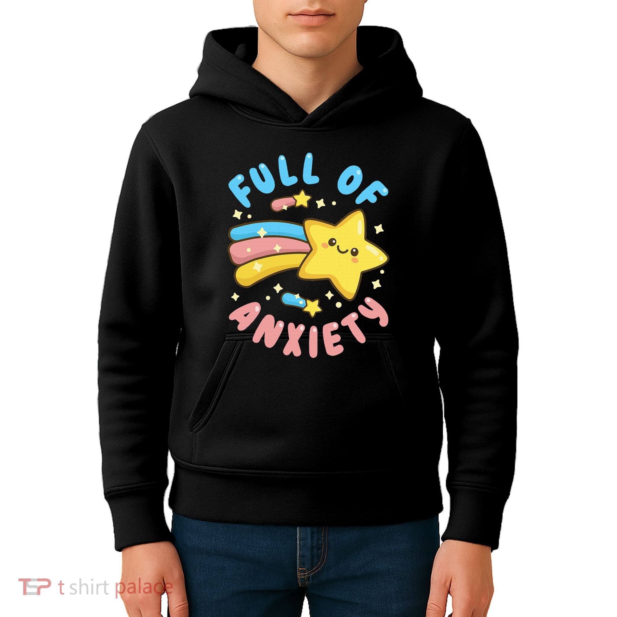 Pastel Goth Full Of Anxiety Kids Hoodie