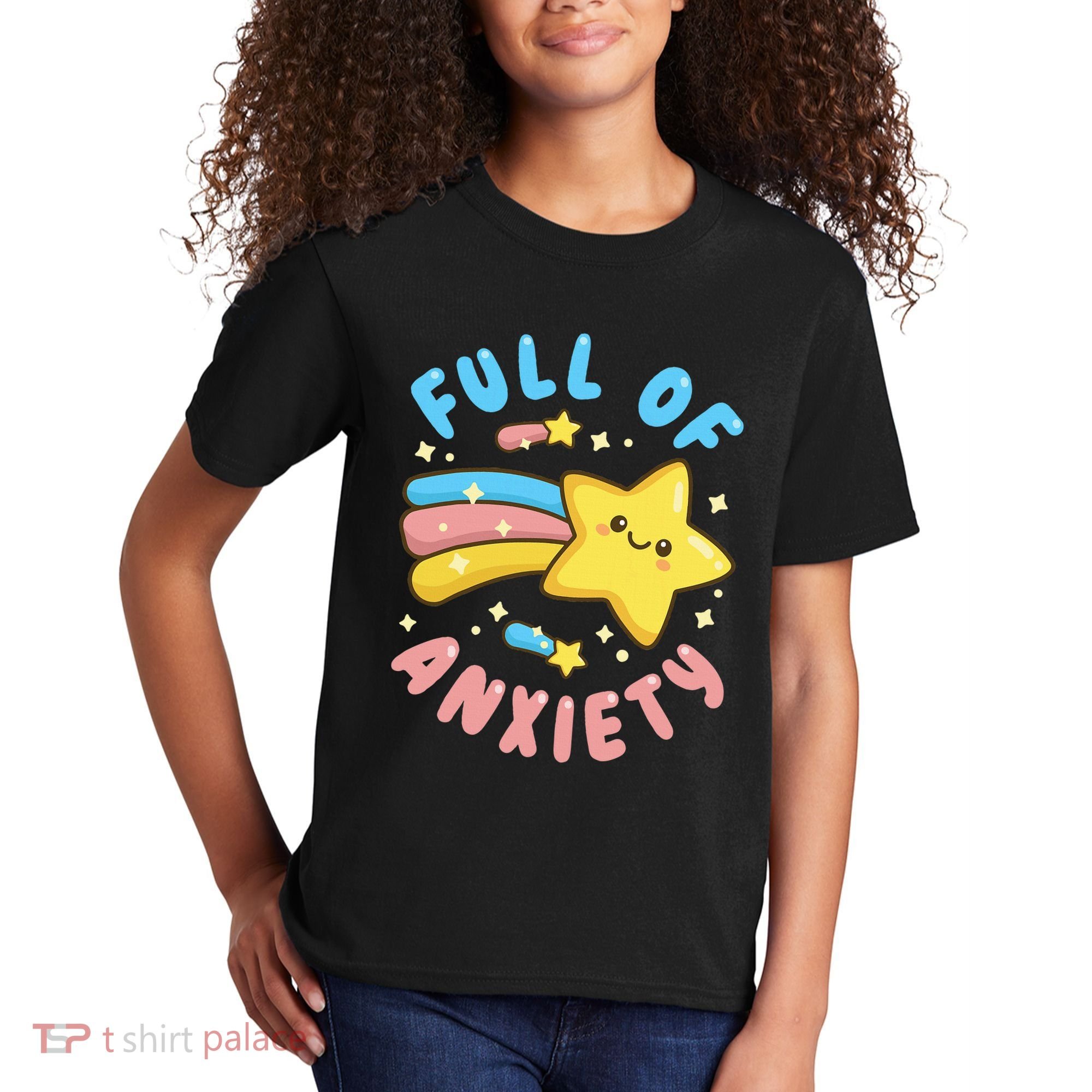 Pastel Goth Full Of Anxiety Kids T-Shirt