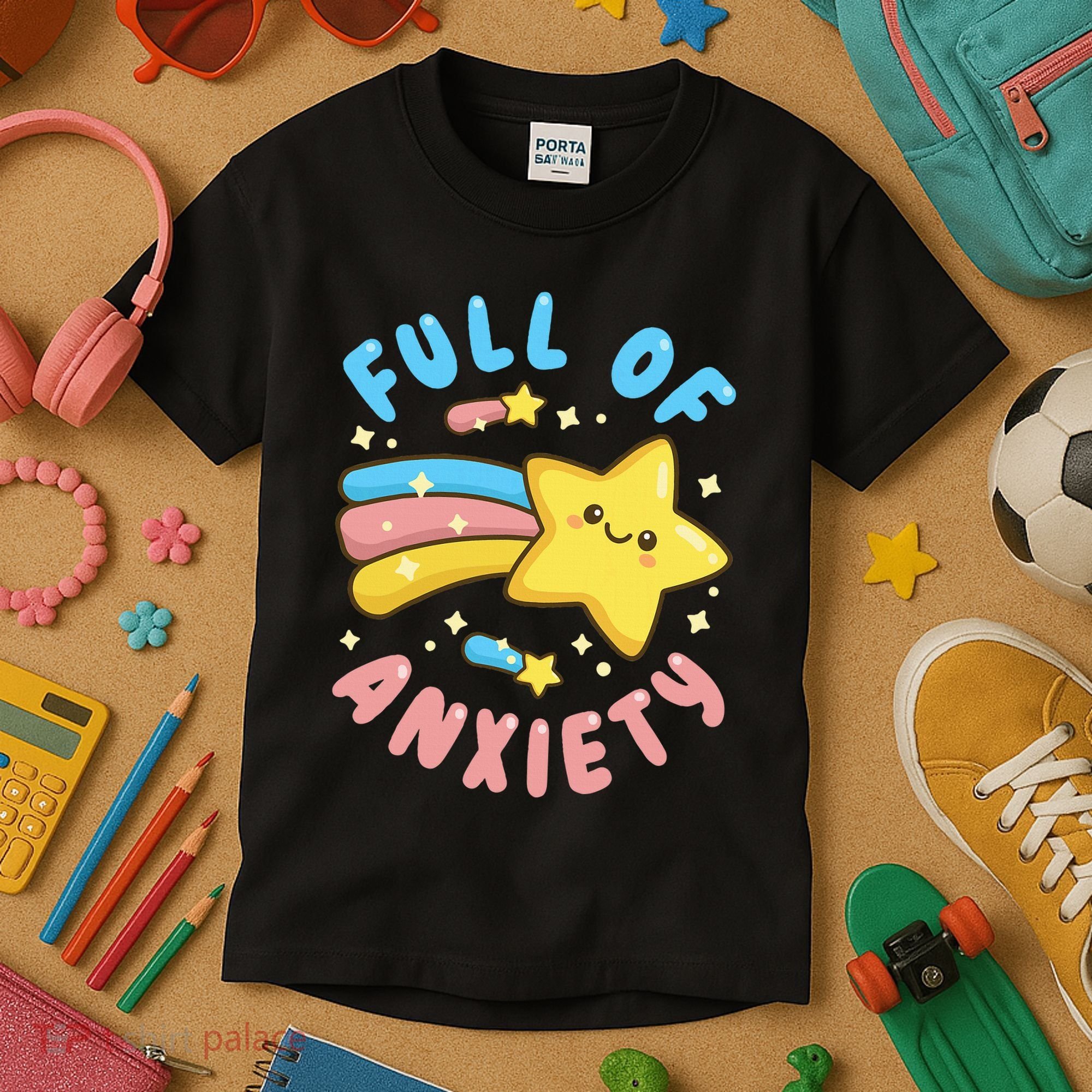 Pastel Goth Full Of Anxiety Kids T-Shirt
