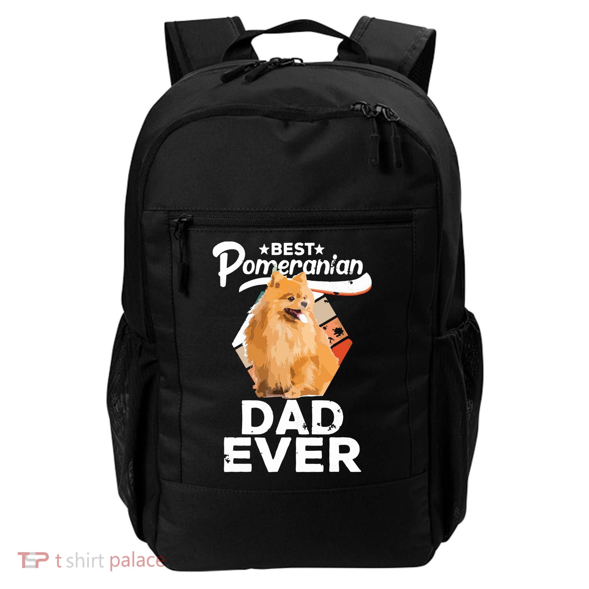 Pomeranian Gifts For Men Best Pomeranian Dad Ever Backpack