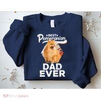 Pomeranian Gifts For Men Best Pomeranian Dad Ever Sweatshirt thumb 2