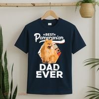 Pomeranian Gifts For Men Best Pomeranian Dad Ever T-Shirt thumb 2