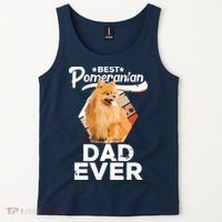 Pomeranian Gifts For Men Best Pomeranian Dad Ever Tank Top thumb 2