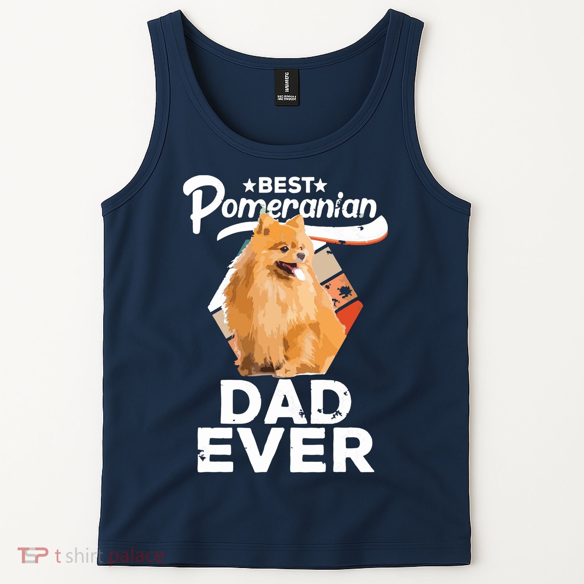 Pomeranian Gifts For Men Best Pomeranian Dad Ever Tank Top