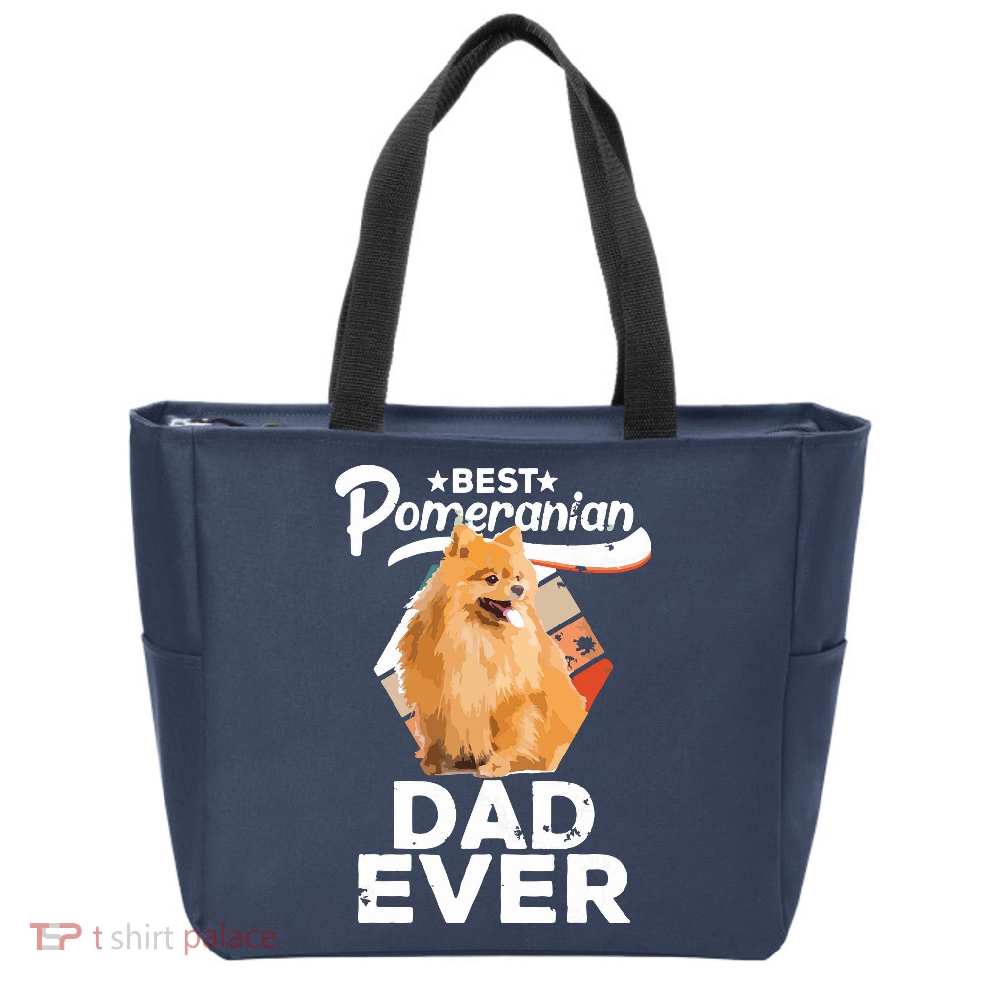 Pomeranian Gifts For Men Best Pomeranian Dad Ever Tote Bag