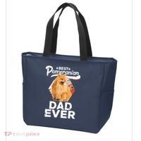Pomeranian Gifts For Men Best Pomeranian Dad Ever Tote Bag thumb 3