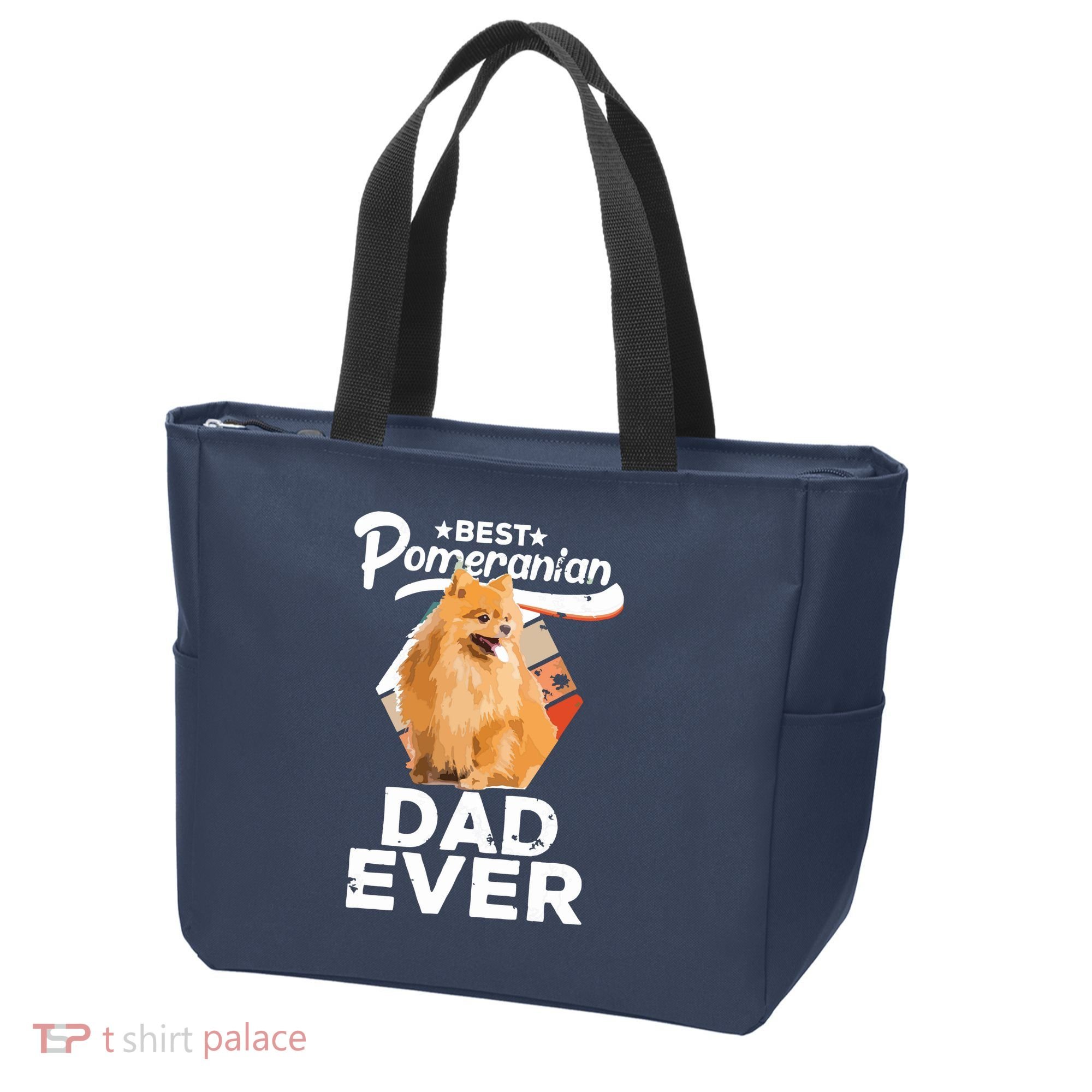 Pomeranian Gifts For Men Best Pomeranian Dad Ever Tote Bag