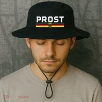 Prost German Flag Crest Eagle Bavarian Oktoberfest Bucket Hat thumb 2