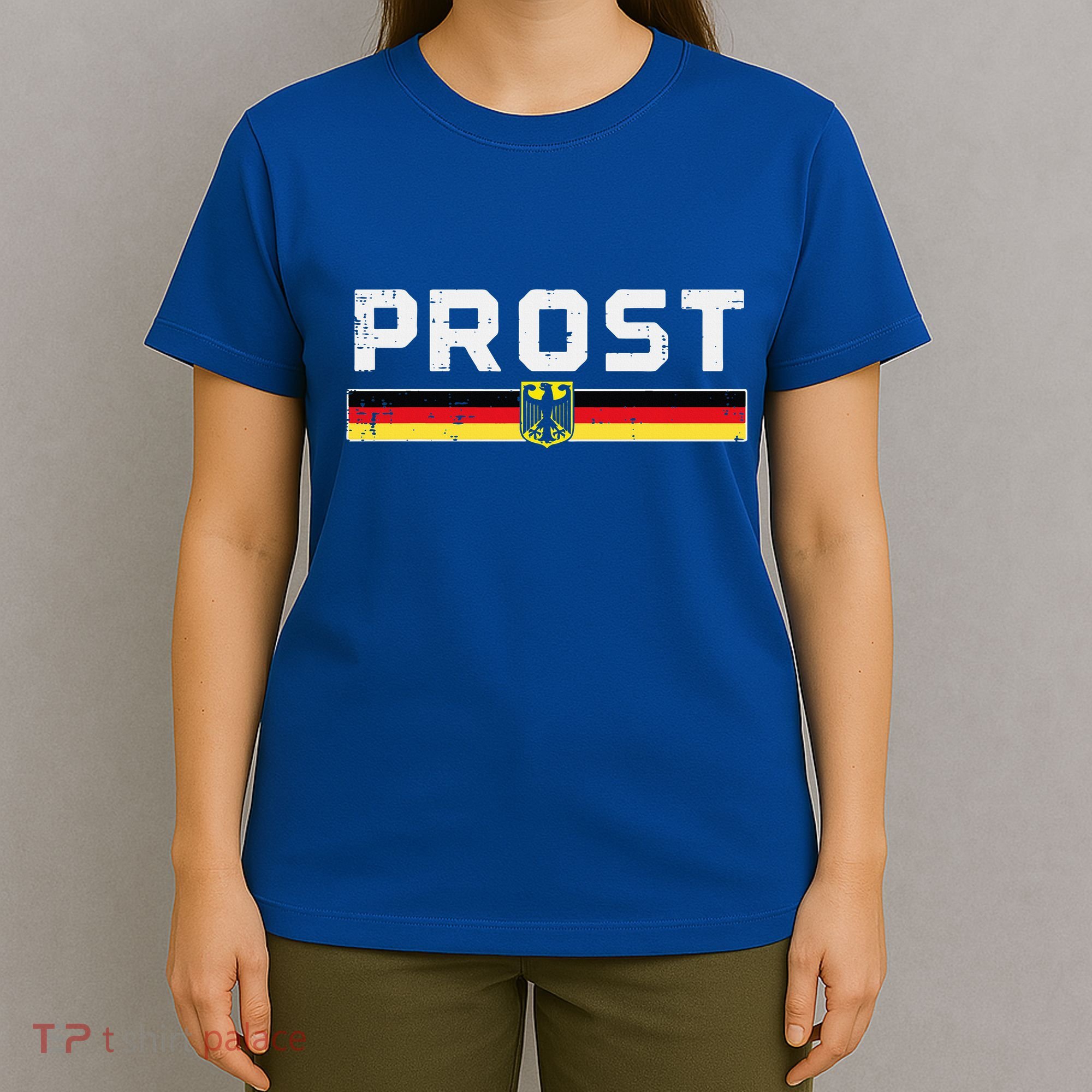 Prost German Flag Crest Eagle Bavarian Oktoberfest T-Shirt