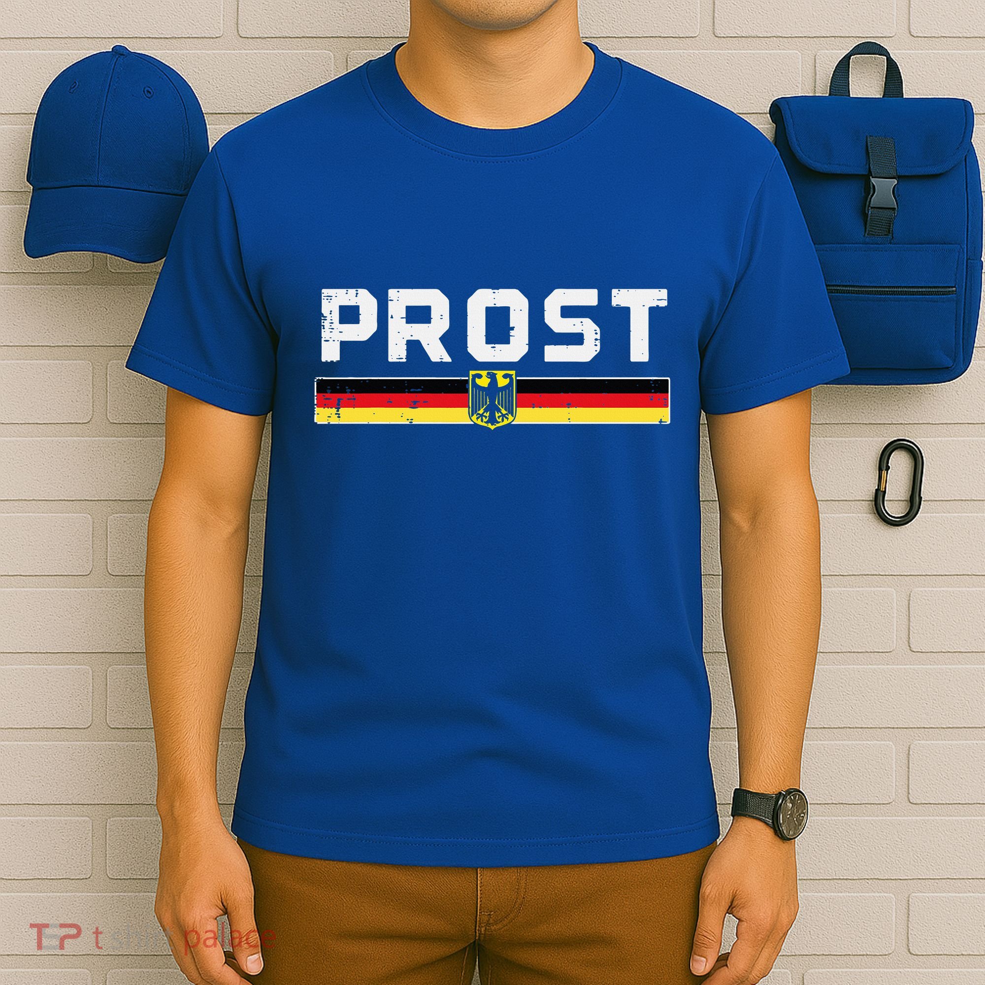Prost German Flag Crest Eagle Bavarian Oktoberfest T-Shirt