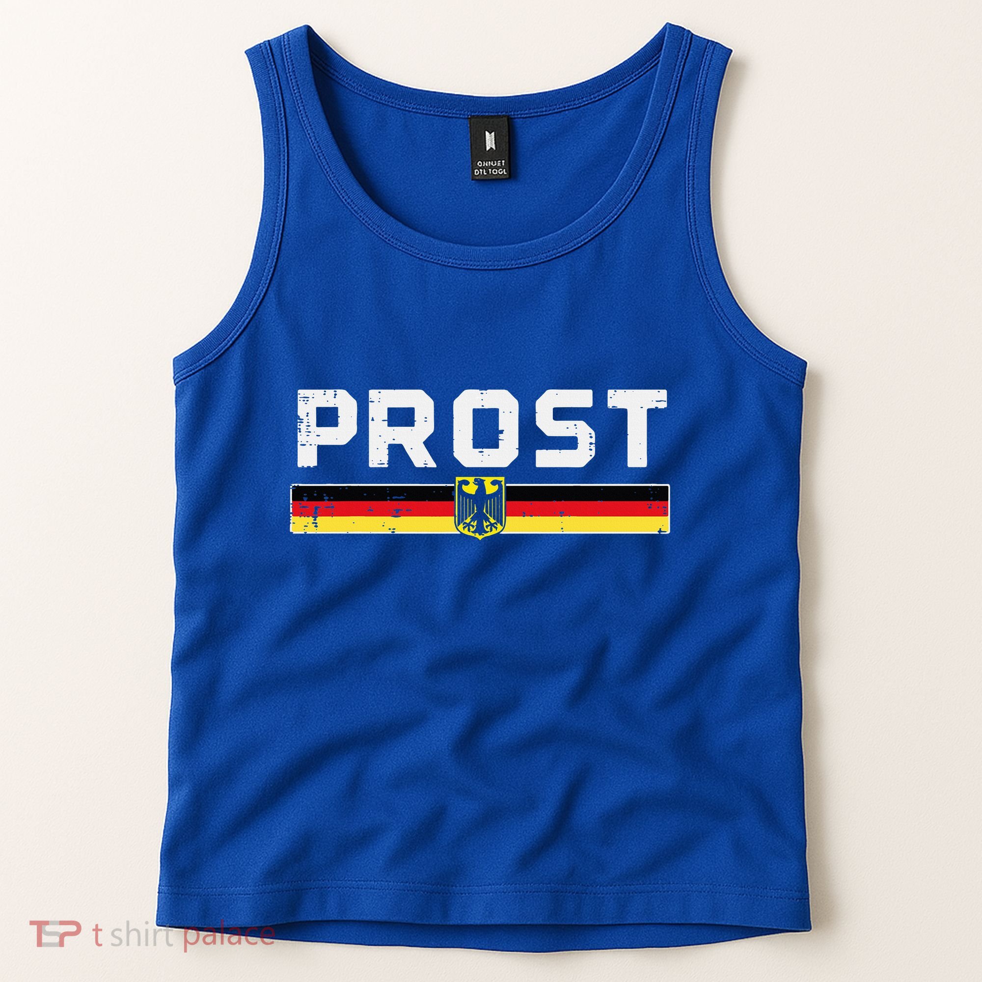 Prost German Flag Crest Eagle Bavarian Oktoberfest Tank Top
