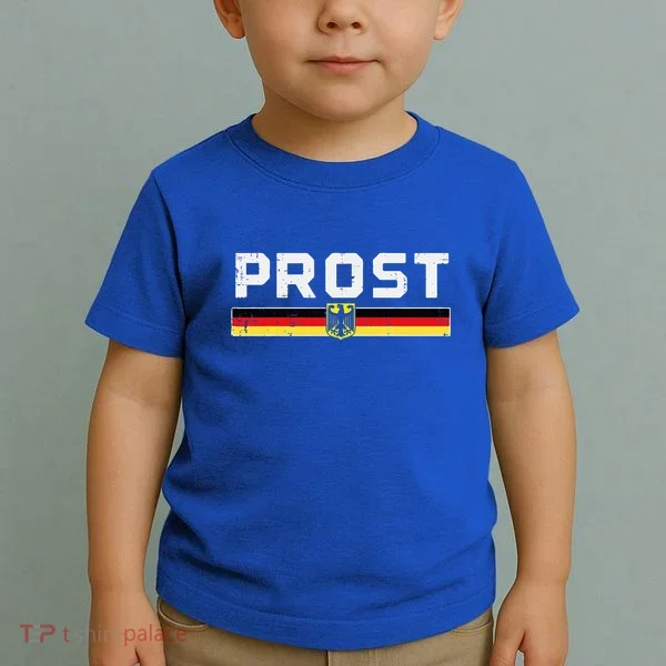 Prost German Flag Crest Eagle Bavarian Oktoberfest Toddler T-Shirt