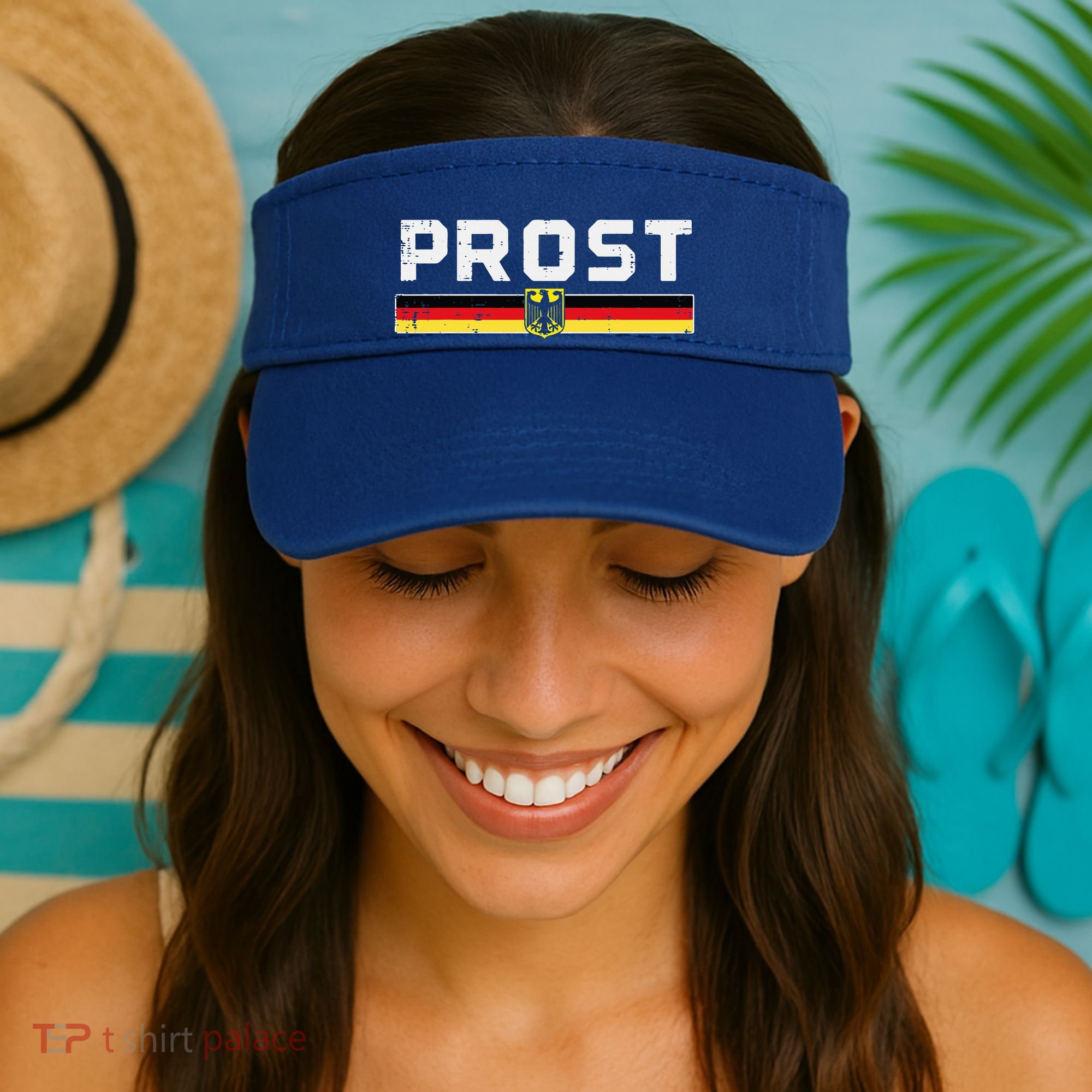 Prost German Flag Crest Eagle Bavarian Oktoberfest Visor