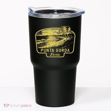 Punta Gorda Florida Beach Surf Vintage Blue Tumbler